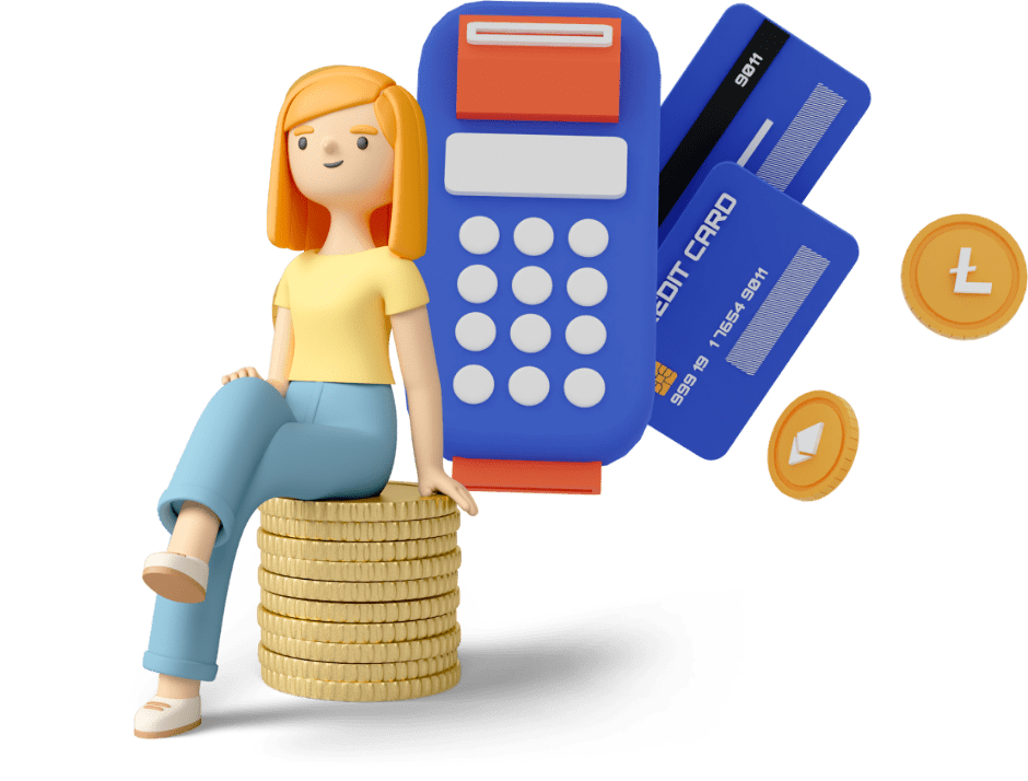 Easy payment option mascot